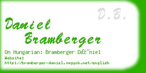 daniel bramberger business card